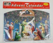 Vermont Christmas Co Visiting the Manger Advent Calendar w/Pictures & Bible Text