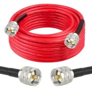 RG8X Coaxial Cable 25ft,CB Coax Cable,UHF PL259 Male to Male Low Loss CB Ante...