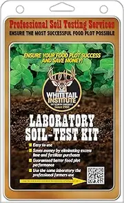 Whitetail Institute Laboratory Soil Test Kit, Ensures The Most Successful Deer Food Plot Possible, Professional Consultation Included, Receive Results Within One Week