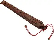 Abaodam Silk Fabric Handheld Fan Sleeve Decorative Pouch for Wedding Portable Fan Cover Compact Design for and Travel Elegant Brocade Protection