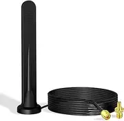 Bingfu 4G LTE Antenna Aerial 5dBi SMA TS9 External Omni-Directional Network Antenna with Magnetic Base for 4G LTE Router CPE Broadband Wireless Router Gateway Modem MiFi Hotspot Router USB Modem