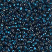 Dyed Silver-Lined Blue Zircon Miyuki Seed Beads 8/0 (8-91425-TB)