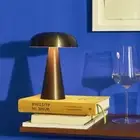 Modern Cordless Portable Rechargeable Small Mushroom Table Touch Lamps LED Desk