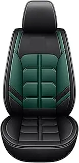 Car Seat Cover Compatible for Renault Sport Master 3 Megane Talisman Duster Kadjar Captur Zoe Universal Waterproof Leather Auto Accessories(1Pcs-Green)