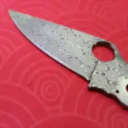 1PC. 1:1 Damascus 58HRC Blade for Spyderco C81 Paramilitary 2 PM2