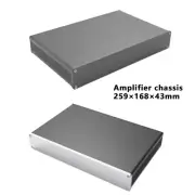 Aluminum Amplifier Chassis 259×168×43mm DAC Cabinet Enclosure DIY Case Box