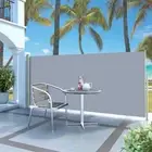 Retractable Side Awning 140x300cm Grey Outdoor Shade Blinds Privacy Screen