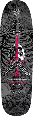 Powell Rodriguez Skull And Sword FLIGHT Old School Skateboard Deck