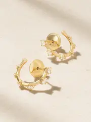 [Fernando Jorge] Fernando Jorge - Sequence Small 18-karat Gold Diamond Hoop Earrings - One size One size Gold