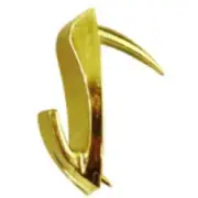 Hillman Fasteners 122393 Medium Brass Wall Biter Picture Hanger - 4 Pack