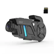 EJEAS K1Pro+ Mesh 3.0 Helmet Intercom with 2K Camera, 8-Person Network, IP67
