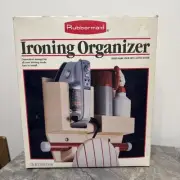 VTG Rubbermaid Ironing Organizer Wall Mount Storage Shelf Bracket Hook NOS