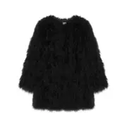 [Yves Salomon] Yves Salomon Feather Jacket 38 FR BLACK