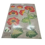 Plaid FolkArt One Stroke Poppy Painting Guide