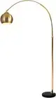 Adjustable Marble Base Modern LED Floor Lamp, Gold