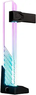 Cooler Master MasterAccessory ARGB GPU Support Bracket - Prevents Graphics Card Sag, ARGB Edge-Lit Tempered Glass, Versatile Design, Magnetic Base, Easy Installation