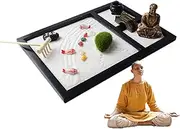 Miniature Sand Garden - Zen Meditation Desktop Sand Garden,Indoors Outdoor Relaxation Sand Raking Toy for Home and Working for Restaurant