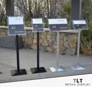 Prem Acrylic Floor Poster Stand Business Menu Display Foyer Pedestal Sign Holder
