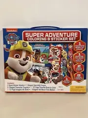 Nickelodeon Paw Patrol Super Adventure Coloring Sticker Activity Set NIB SEALED