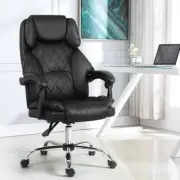 High Back Office Chair Gaming Computer Seat With High Density Foam Padding Black
