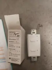 ILC Light Sync Control Devices Classic White 2 Button Switch CAT 5