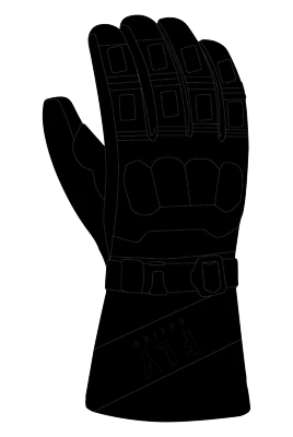 Fly Racing Glacier Gloves Black XS 363-3940XS