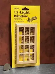 Dollhouse Miniature Window 12 Light HW #5024 1:12 one inch scale D66