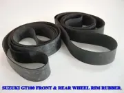 Fit SUZUKI GT100 A/B/MF FRONT & REAR WHEEL RIM RUBBER TAPE NOS. 2Pcs. [as948]
