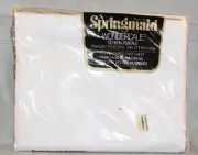 Vintage Springmaid Wondercale Percale White Long Full Double Flat Sheet