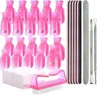 Nail Polish Gel Remover Tools Kit with hand and toe Nail Clips 100 Nail Remove.
