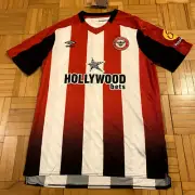 Brentford FC Home Shirt 2023/25 (L) [Umbro] - BNWT - Hollywood Bets