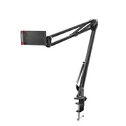 Desktop Adjustable 180�� Lazy Tablet Stand Phone Holder Bracket Durable Clip for Smart Phone Tablet With Width Between 12cm and 18cm