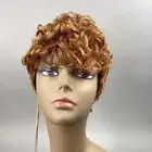 Raven 30 Honey Brown Curly Tapered Pixie 100% Human Hair Wig Adjustable by Outre