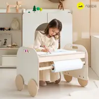 在飛比找momo購物網優惠-【Naspa】韓國手作LUNA造型兒童書桌