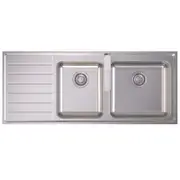 Caroma 1.75L Stainless Steel Right Hand Side Bowl Over Mount Sink