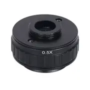 HAYEAR 0.5X C-Mount Lens Adapter, Microscope Camera Connector, Focus Adjustable, Trinocular Stereo Micro