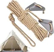 Camping Rope | Guy Lines Tent Cords Ropes - 32.8Ft 5mm Heavy Duty Reflective Cord Clothesline, Survival Gear Camping Accessories for Tent Tarp, Hiking, Canopy