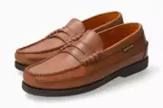 Mephisto Men's Cap Vert Hazelnut Thalassa 935 Flat Heel Slip-On Loafers