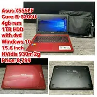 在飛比找旋轉拍賣優惠-Asus X555LFCore i5-5200U4gb ra