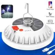 Solar USB LED Rechargeable Camping Tent Light Lantern Outdoor Hiking Lamp 5 Mode