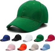 [Edoneery] Unisex Toddler Kids Plain Cotton Adjustable Low Profile Baseball Cap Hat(A1009)