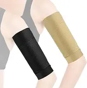 Lunhoo 2 Pairs Slimming Arm Sleeves, Arm Elastic Compression Arm Shapers, Sport Arm Shapers for Women Girls