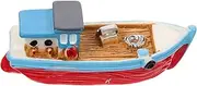 DIY Micro-Landscape Boat Miniature Boat Decor Mediterranean Style Ornament Resin Craft Home Accessory