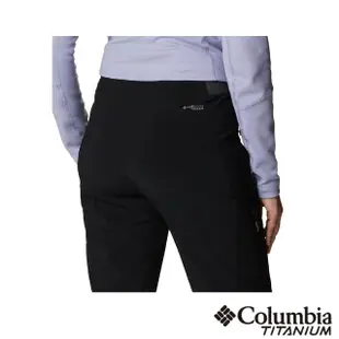 【Columbia 哥倫比亞 官方旗艦】女款- 鈦 UPF50防潑長褲-黑色(UAR14320BK / 2023年春夏)
