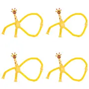 4PK Keycraft Poptube Giraffe & Monkey Sensory Fidget Animal Toy Assorted 3y+