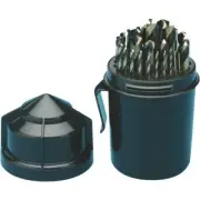29 Piece Gold Black DRILL BIT SET Mechanic Length Clip Index Made In USA 18007