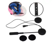 Bluetooth 4.0 Rechargeable Motorcycle Helmet Headset Loudspeaker with Microphone - Black