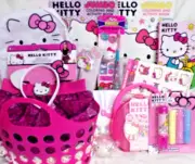 NEW HELLO KITTY KIDS EASTER GIFT BASKET BACK PACK TOYS DRESS UP EGG HUNT