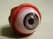 HALLOWEEN HORROR PROP EYEBALL POPPERS for skull or mask Gray