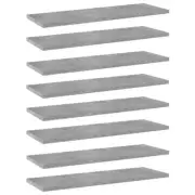 8 Pcs Bookshelf Boards Storage Organizer Replacement Bookcase Shelf Rack 60x20cm